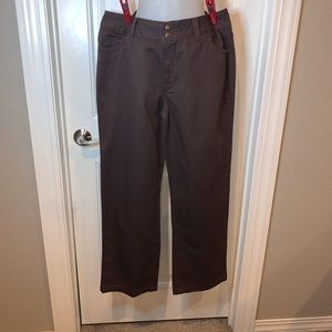 Woman Within Brown Jeans